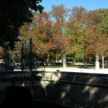 Vue de l'extérieur sur les jardins de la Fontaine