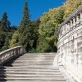 Escalier double (1597 visites) Jardin de la Fontaine à Nîmes Escalier double
