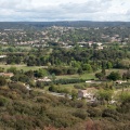 Vue sur le village de Castillon du Gard