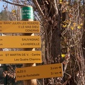 Panneau de signalisation des sentiers