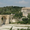 Le Gardon à sec au Pont Saint Nicolas
