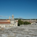 Vue sur la ville du haut des gradins