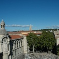 Vue sur la ville du haut des gradins
