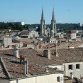 Vue sur la ville du haut des gradins