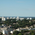 Vue sur les quartiers Ouest depuis le sommet de la Tour Magne