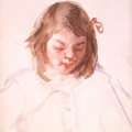 1908 - Head of Francoise looking down